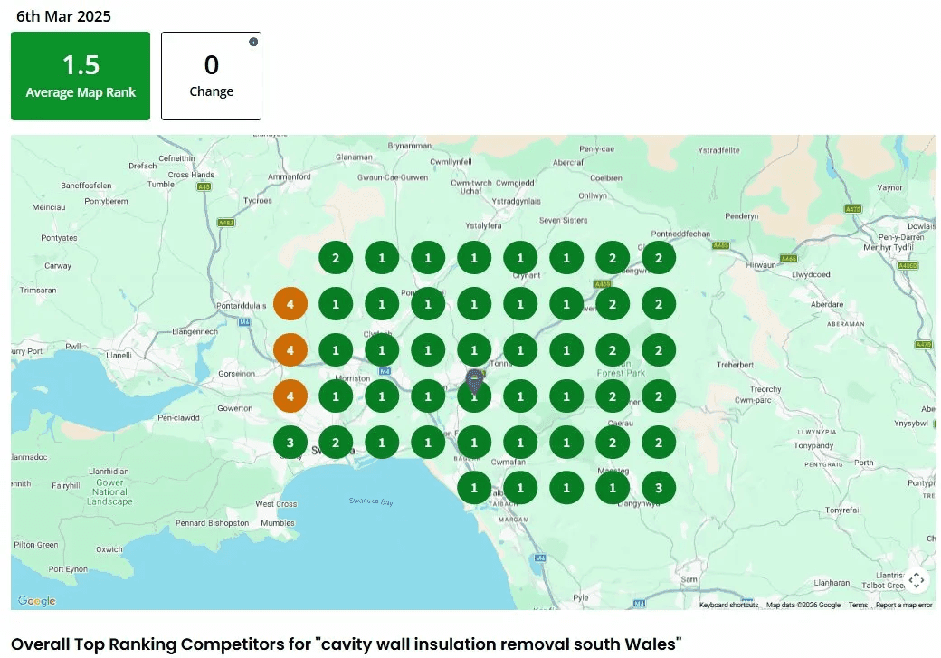 CWI removal south Wales - previous ranking