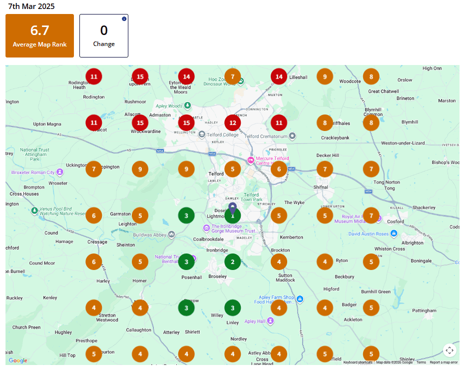 Boiler repair in Telford - previous ranking