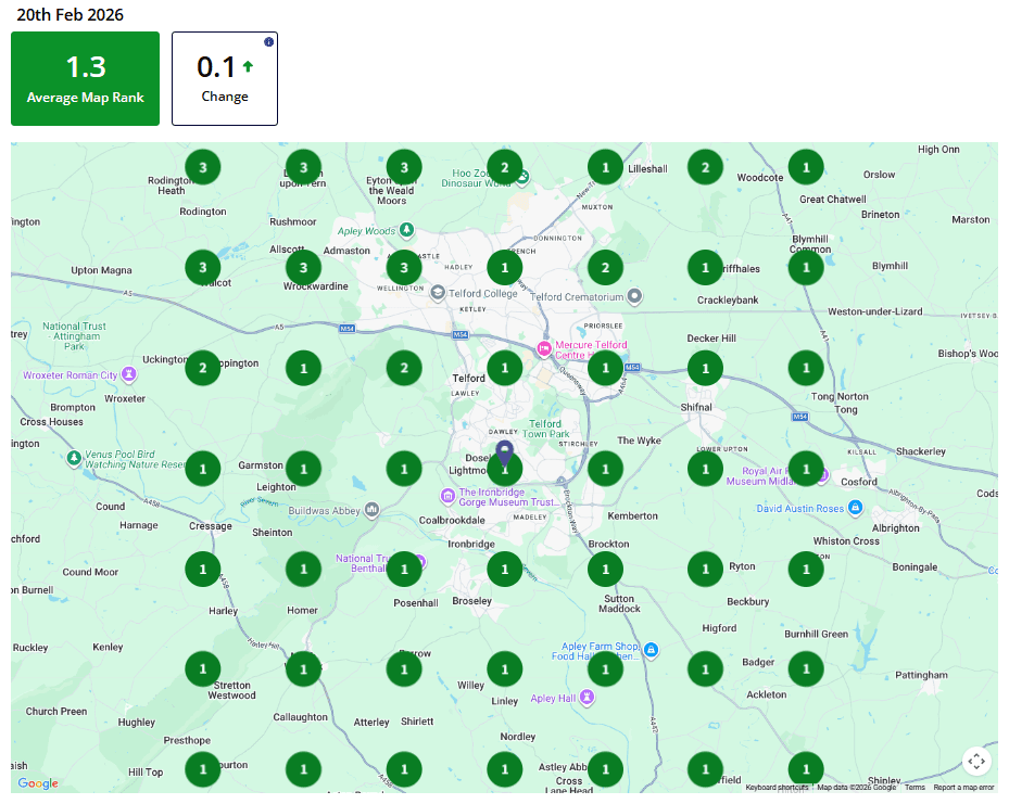 Enflame Heating & Plumbing Google Maps ranking results