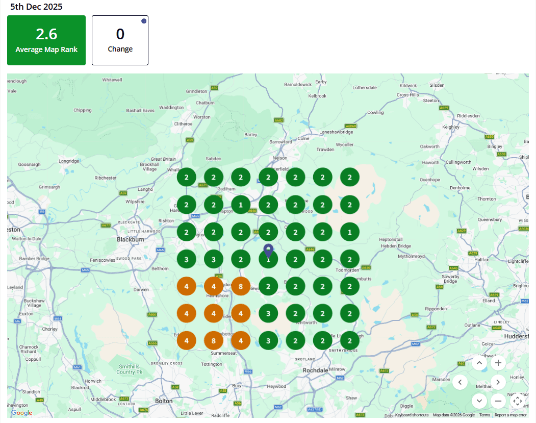 Boiler repair Rossendale - previous ranking