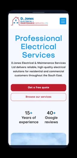 D Jones Services on mobile