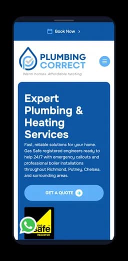 Plumbing Correct on mobile